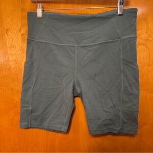 Prana Electa Bleu/GreenLegging Shorts -L (2 available)